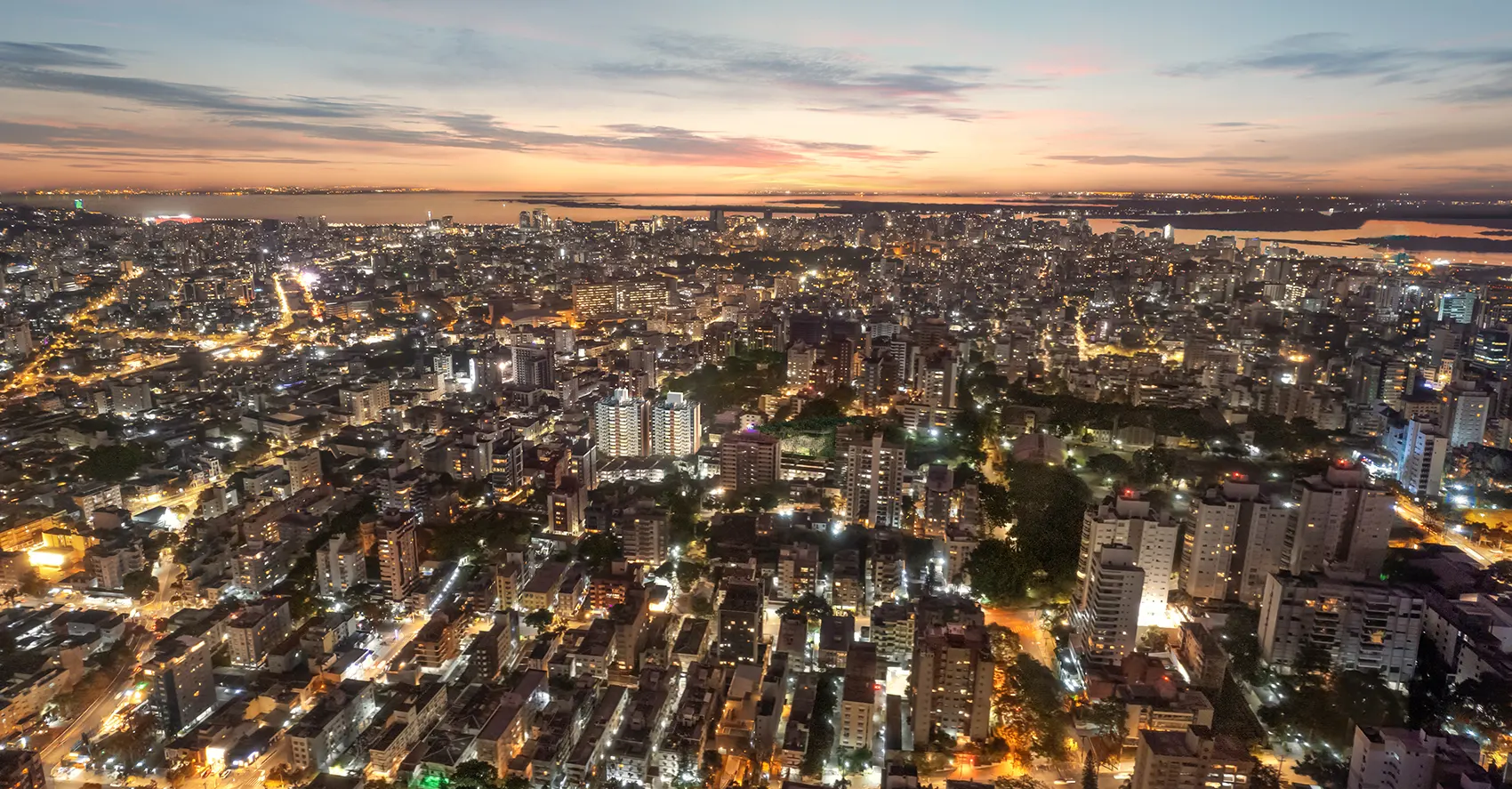 Fotomontagem do High Garden Rio Branco e seu entorno em Porto Alegre